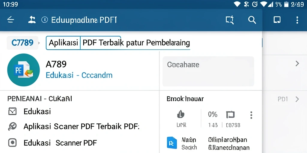Antarmuka aplikasi C789 yang sederhana dan fungsional untuk pemindaian PDF.