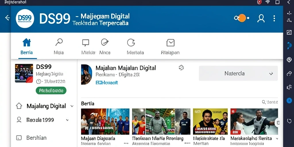 Tampilan antarmuka DS99 yang modern dan interaktif.