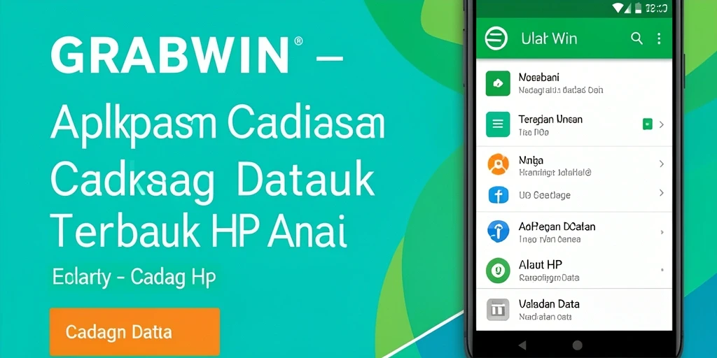 Tampilan antarmuka GRABWIN dalam proses pencadangan data.