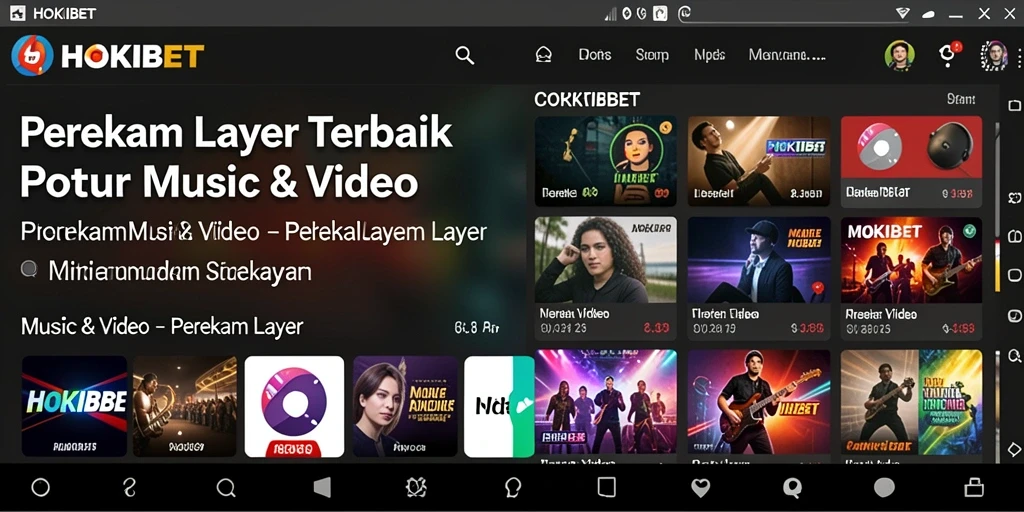 Tampilan antarmuka HOKIBET saat merekam layar.