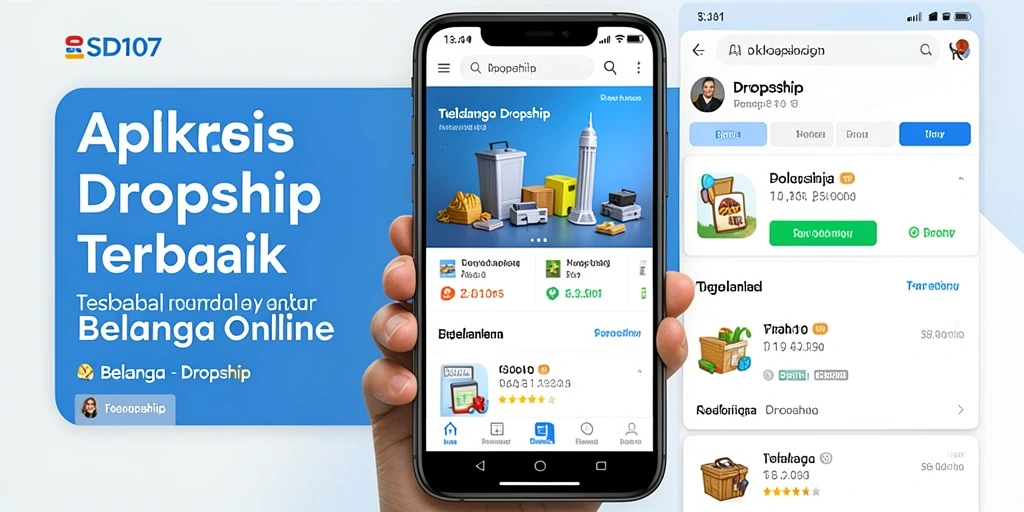 Antarmuka pengguna SD107 yang sederhana dan efisien untuk belanja.